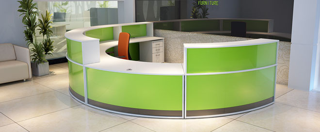 Reception Concept unit green white